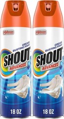 Powerful Shout Foaming Stain Remover | 36 oz Pack of 2 for Stubborn Stains