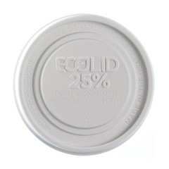 Eco-Products Recycled 12-32oz Food Bowl Recycled Lids, Case of 500, Dome Cover