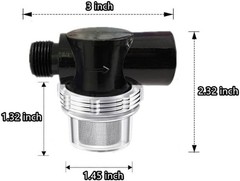 Water Pump Filter, Water Inlet Replacement 1/2 Inch Twist-On Color: 2PCS Large