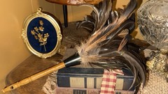 Vintage Feather Duster With Real Feathers