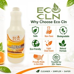 Eco Cln Citrus All-Purpose Cleaner Concentrate 32 oz 3-Pack