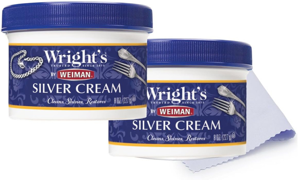 by Weiman Silver Cleaner and Polish Cream – Gently Clean and Remove Tarnish with
