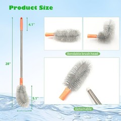 2-Pack Bucket Brush, Bottle Brush for Cleaning Extra Long Bottles, Gallon Jug…