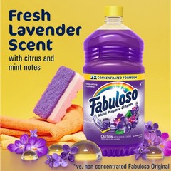 Multi-Purpose Cleaner and Floor Cleaner Concentrated Lavender Scent 56 fl oz
