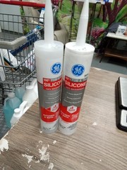 2pkg GE Silicone 1 Tub & Tile, Pack of 1, White 10.1 fl oz Cartridge 485 Dt