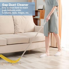 Cobweb Duster with Extension Pole, 110″ Microfiber Feather Duster Kit with Benda