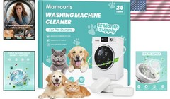 Eco-Friendly 11G Washing Machine Cleaning Tablets – Removes Pet Hair & Odors