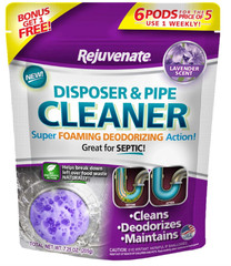 Rejuvenate Lavender Scent Disposer and Pipe Cleaner Odor Eliminator (6-Pack)