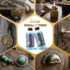 Brass Blackening Solution 3.5 Fl Oz Copper Metal Finish Black Patina Agent