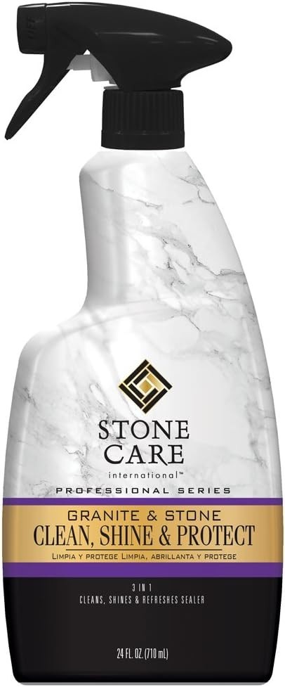 Granite Cleaner Polish and Sealer 24 fl oz Stone Care International,Clean Polish