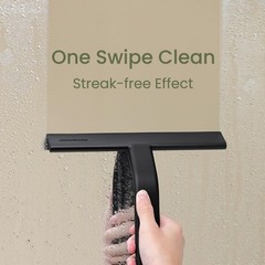 Silicone Shower Squeegee with Hook – Streak-Free Cleaner for Glass, Tile, Mirror