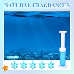 6 Pcs Gels 84 Count 1 Kind Flower Stamp Bowl Scent Stain Removal Cleaner Fres…