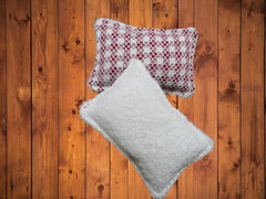Reusable Kitchen Sponge Set of 2 Red Gingham Dish Scrubby