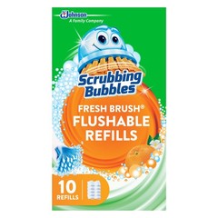 Scrubbing Bubbles Flushable Toilet Bowl Wand 10 Count (Pack of 1), Clear