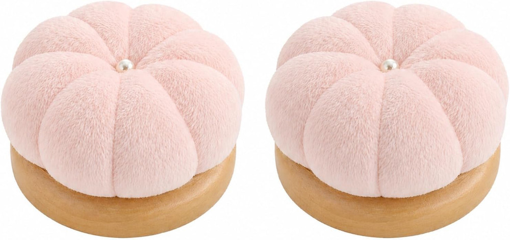 2 PCS Pin Cushion for Sewing, Wooden Base Sewing Pincushion | Wooden Base, Cute