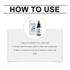 Screen Cleaner 50ML Anti Static Streak Free Cleaning Solution Flat Screen TV