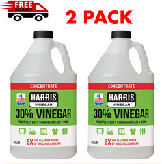 2 Pack- Harris 30% Vinegar Concentrate 1Gal Industrial Strength Cleaning Vinegar