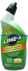 ( 6 ) Lime-x Liquid Toilet Bowl Gel Cleaner, Removes Lime Calcium Rust 16 oz Ea
