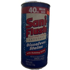 NOS Vintage Sani-Flush Toilet Bowl Cleaner Crystals 40 Oz Unopened 1996 Can