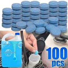 100 Car Winter Windshield Washer Wiper Fluid Concentrated Tablets Glass Cleaner*