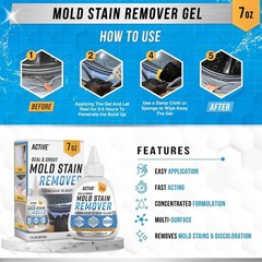 Mold Stain Remover Gel Cleaner Heavy Duty Stain Cleaner for Front Loader Wash…