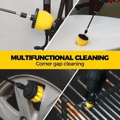8 Piece Drill Brush Attachments Set, Power Scrubber with Extend Long Attachme…
