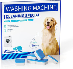 Washing Machine Cleaner Tablets – 24 Pack (12 Month Supply) | HE Compatible for