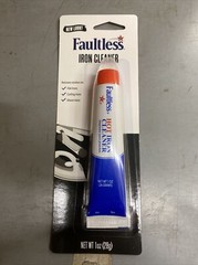 Faultless Hot Iron Cleaner NEW 1 oz Tube Removes Residue Steam Flat Curling Iron