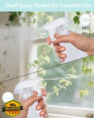 TERESRY 8 Pack 360° Spray Nozzles for 8oz 16oz Bottles Mist
