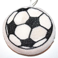 Essential Home Black/White Soccer Ball Scrubber Sponge
