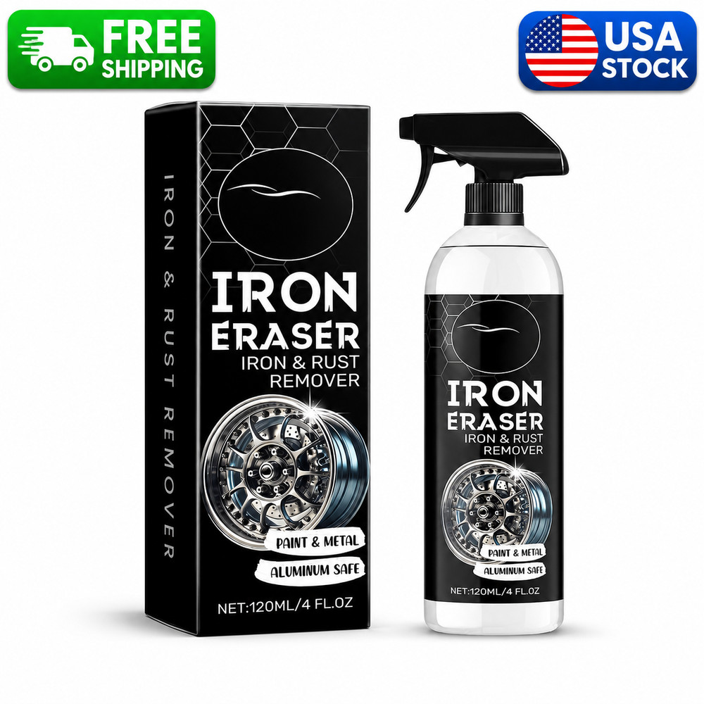 Iron Eraser Rust Remover Spray 120ML – Fast Brake Dust Cleaner for Cars