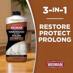 Weiman Wood Floor Polish and Restorer – 32 Ounce – High-Traffic Hardwood