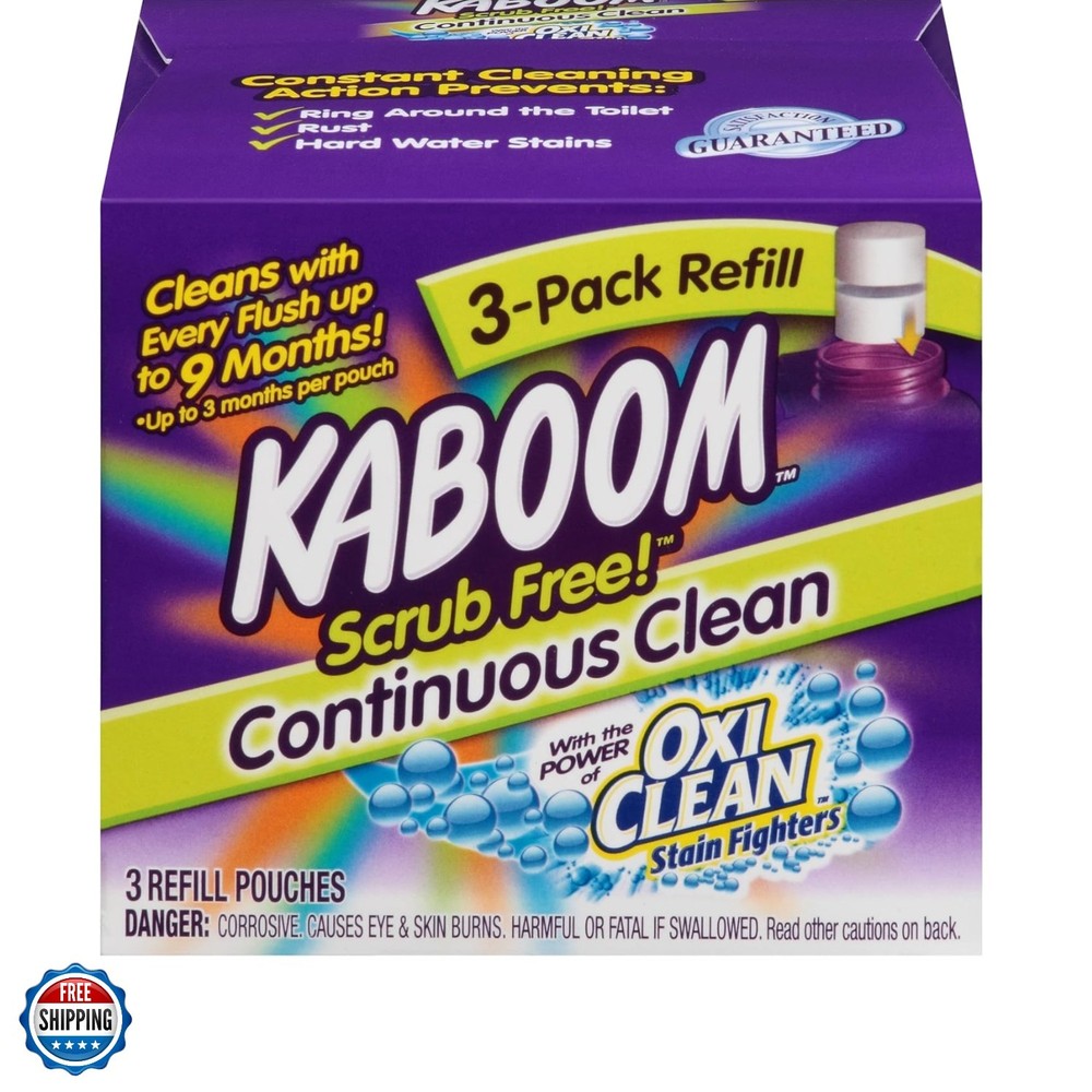 3-Pack Refill – Scrub Free! Continuous Clean with OxiClean