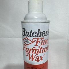 VTG DISCNTD WHITE DIAMOND BUTCHERS FINE FURNITURE WAX WITH OIL OF LEMON 18oz NOS