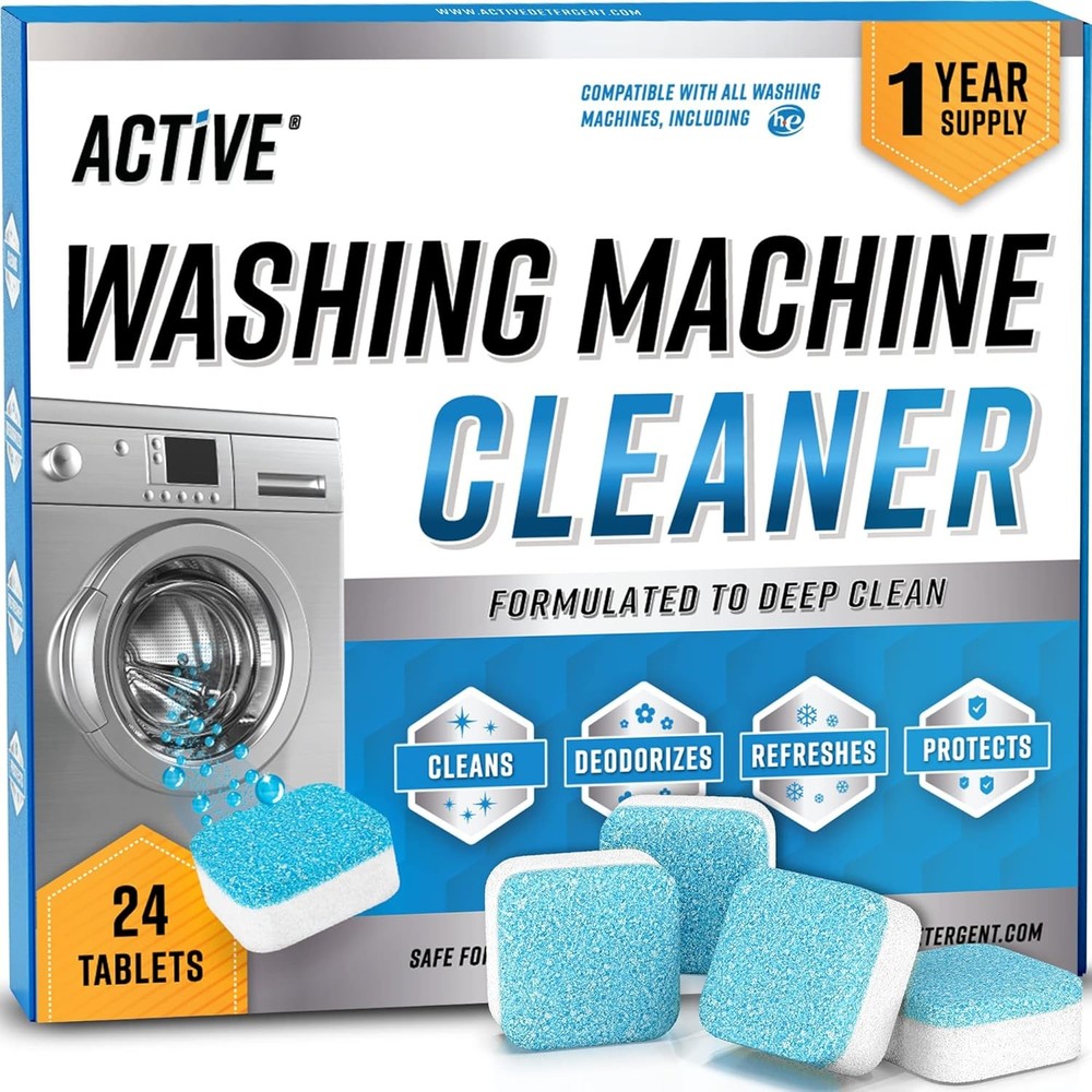 Washing Machine Cleaner Descaler 24 Pack Tablets HE Front Top Loader Deep Clean