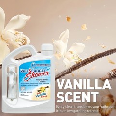 64 Fl Oz No Scrub Shower Cleaner with Vanilla Scent – Multi-Surface Formula