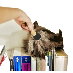 Ostrich Feather Duster Anti-Static Brush with Wood Handle Home Cleaning Tool