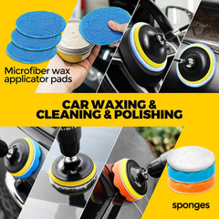 22Pack Drill Brush Attachments Set, Scrub Pads & Sponge, Buffing Pads, Power Scr
