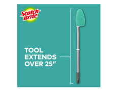 Scotch-Brite Shower Scrubber Poly Fiber Stiff Tile Grout Brush Tub Bathroom New