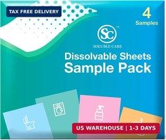 Sample Sheet Pack | Includes: 1 Laundry, 1 Toilet Cleaner, 1 Floor Cleaner & 1 F