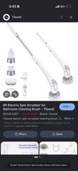 NEW Tilswall Electric Spin Scrubber Shower 360 Power Bathroom Cleaner QXJ-M1 NIB