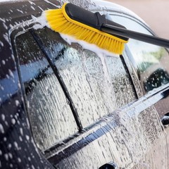 Car Wash Brush Long Handle Soft Bristle RV Boat Truck Solar Panel Cleaning 55″