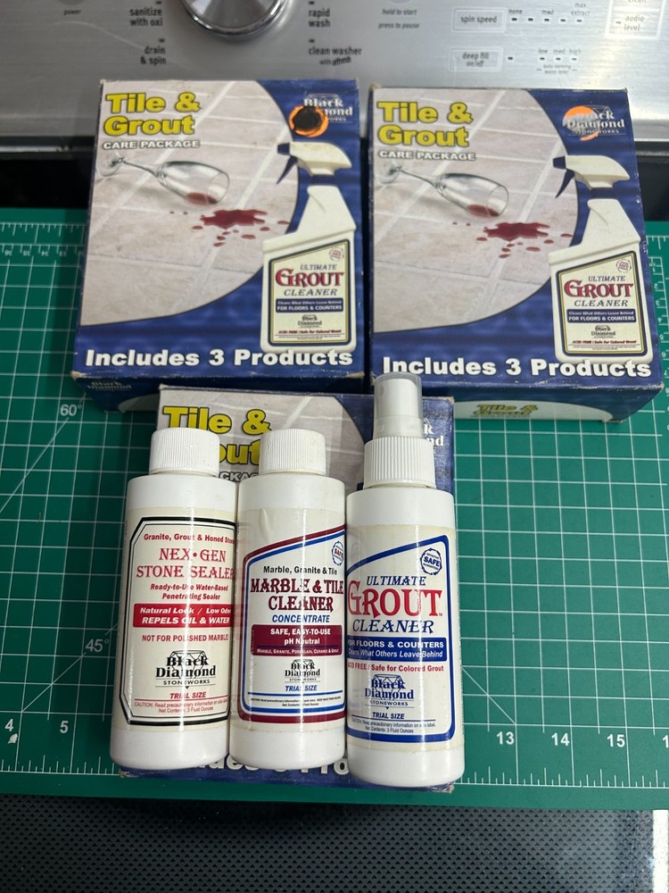 3-pack lot 3/PC Black Diamond Grout Cleaner Tile Stone Marble Penetrating Sealer