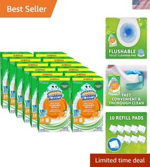 Scrubbing Bubbles Flushable Toilet Bowl Wand Cleaner Refills, Fresh Brush Cle…