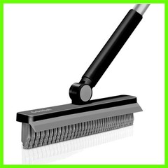 Grout Cleaner Brush with Long Handle, V-Shaped Floor Scrub Brush Swivel Grout…