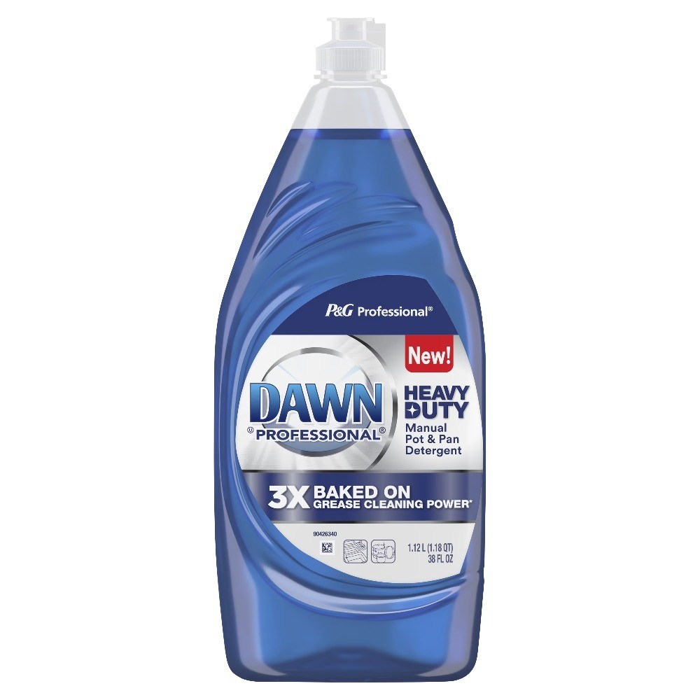 Heavy Duty Professional Manual Pot and Pan Dish Soap Detergent, 38 fl oz