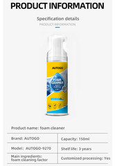All-Purpose Spray 150ml with Sponge & Towel,4-in-1 Multi-Enzyme Foam Cleaner