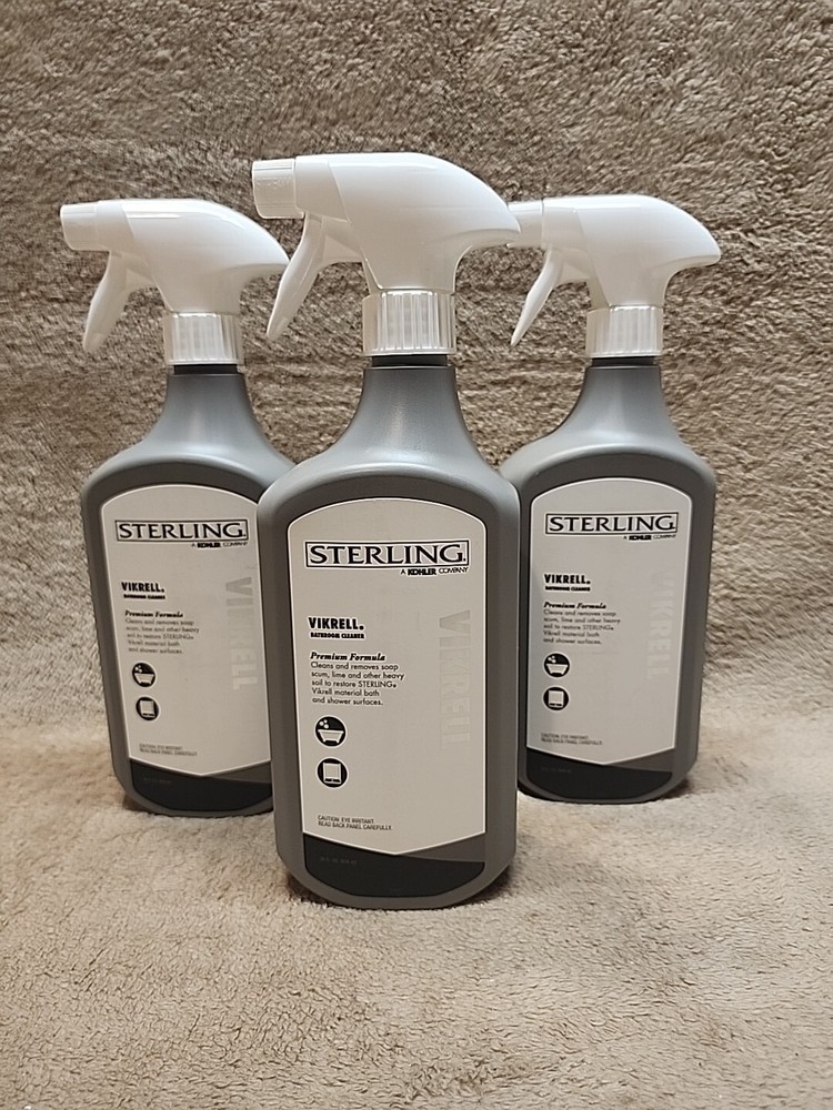 Lot of 3: Kohler-EC23733-NA Sterling Vikrell Cleaner, 28 Fl Oz