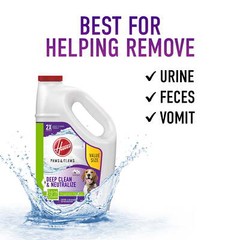 Hoover Paws & Claws Pet Stain and Odor Remover,Carpet Cleaner Solution,128 fl oz