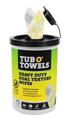 Tub O’ Towels TW75 Heavy-Duty 10″ x 12″ Size Multi-Surface Cleaning Wipes, Du…